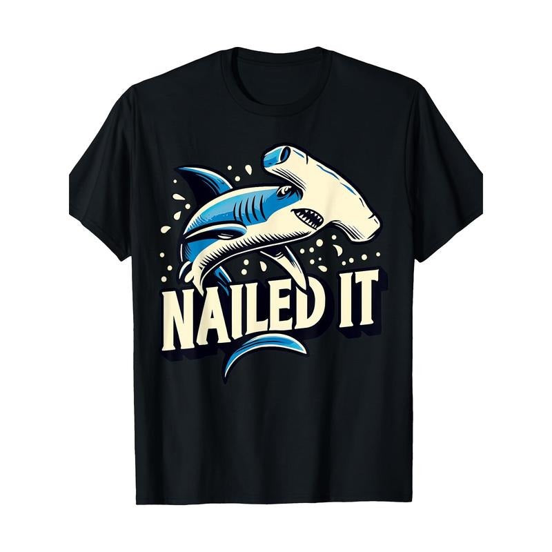 Funny hammerhead shark pins its T-shirt Made in USA Hoodie, Sweatshirt | CiraTrend.com