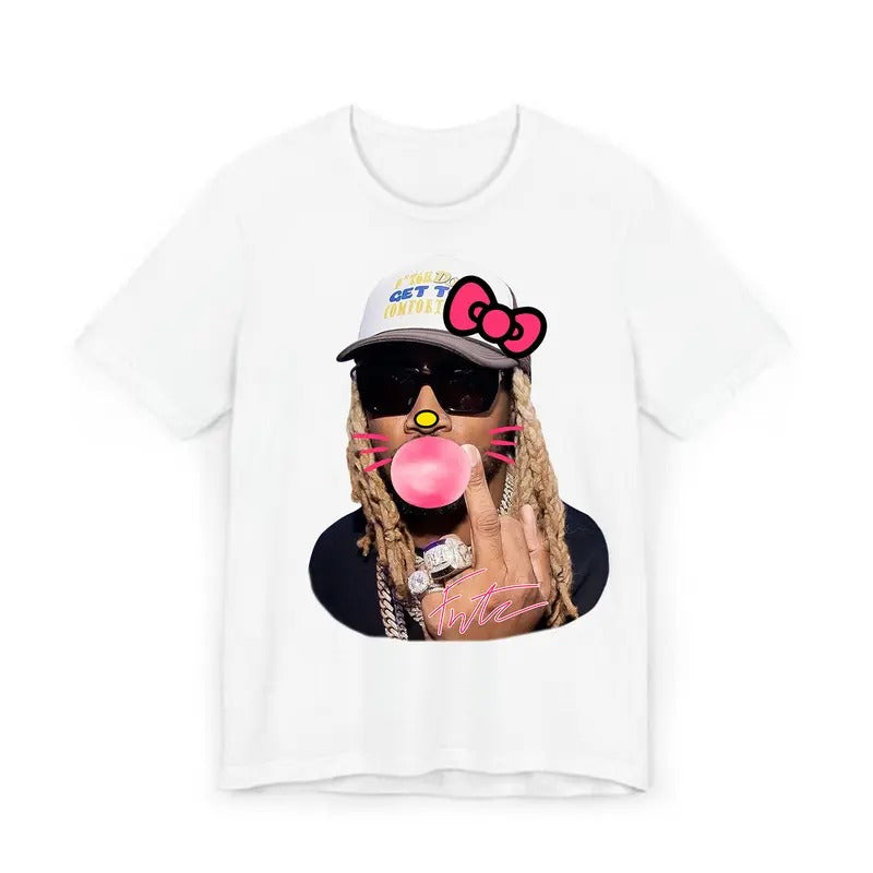 Futureee Kitty Bubblegum Big Face Rap Tee - Must-Have Graphic Design Shirt Hoodie, Sweatshirt | CiraTrend.com
