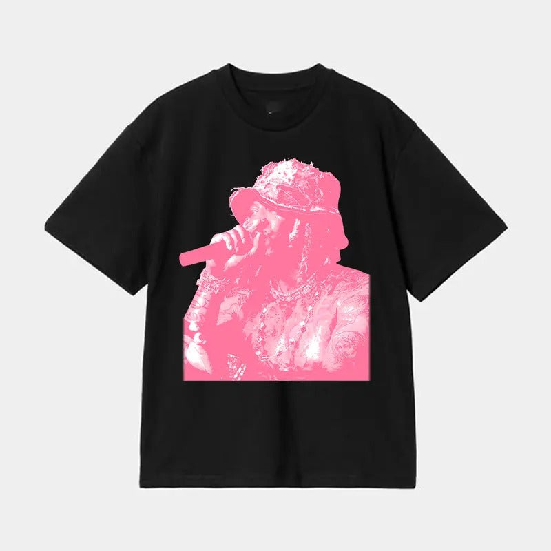 Futureee PINK Big Face Graphic Tee - Cool and Iconic Shirt Hoodie, Sweatshirt | CiraTrend.com