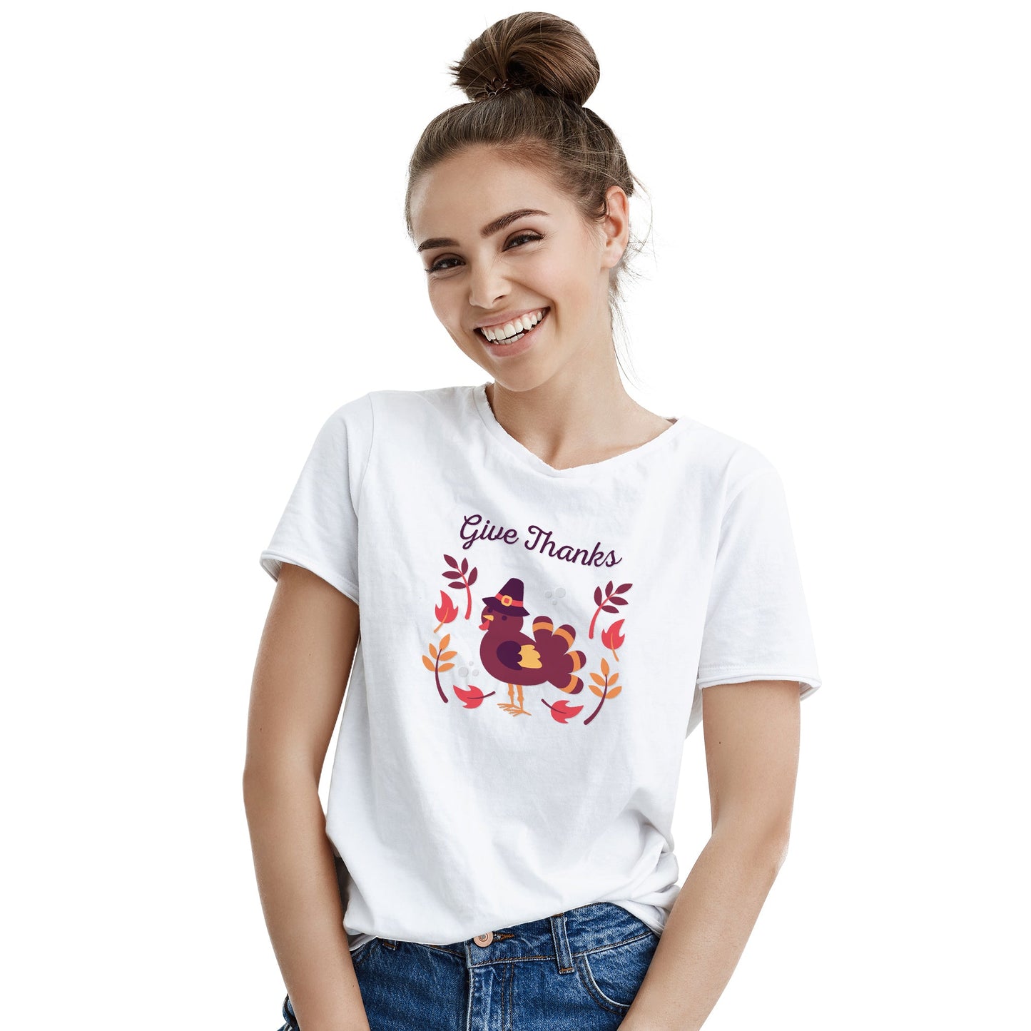 Give Thanks Shirt Thanksgiving Tshirt Happy Turkey Day Shirt