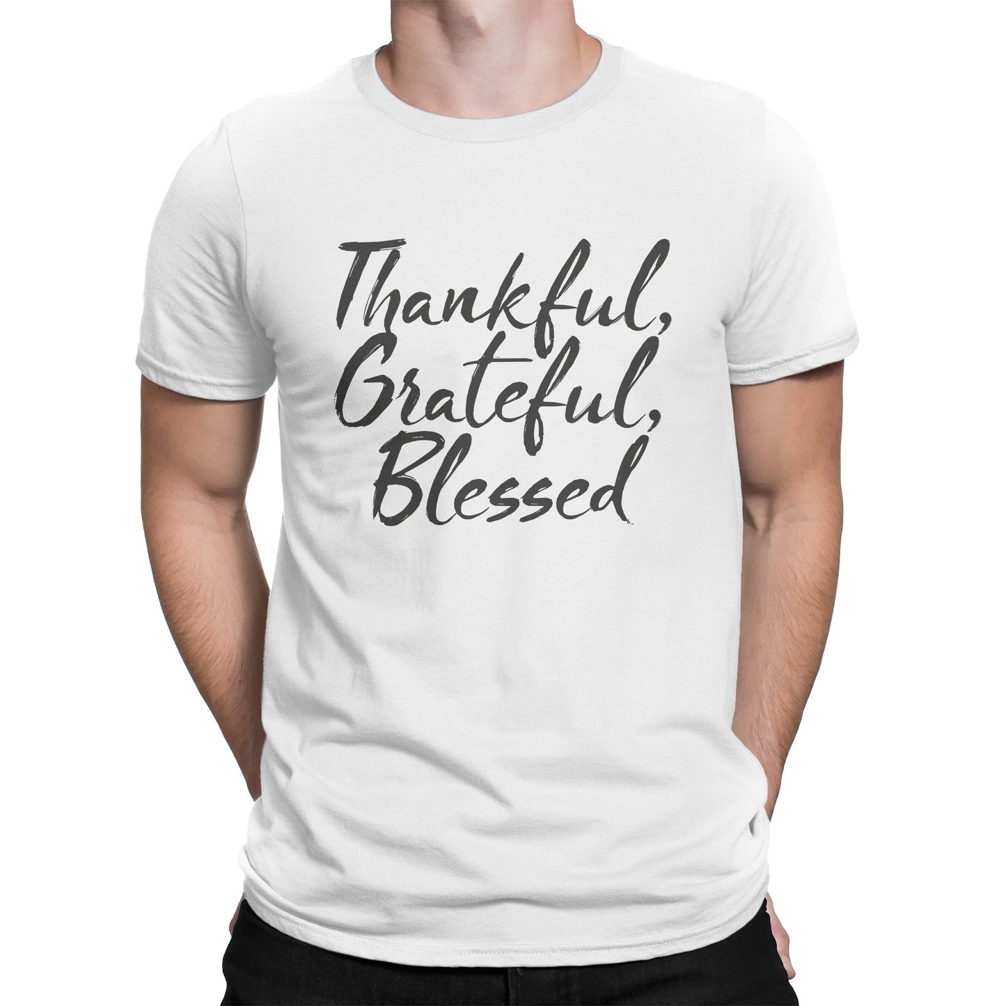 Thankful Grateful Blessed Shirt Thanksgiving Tshirt