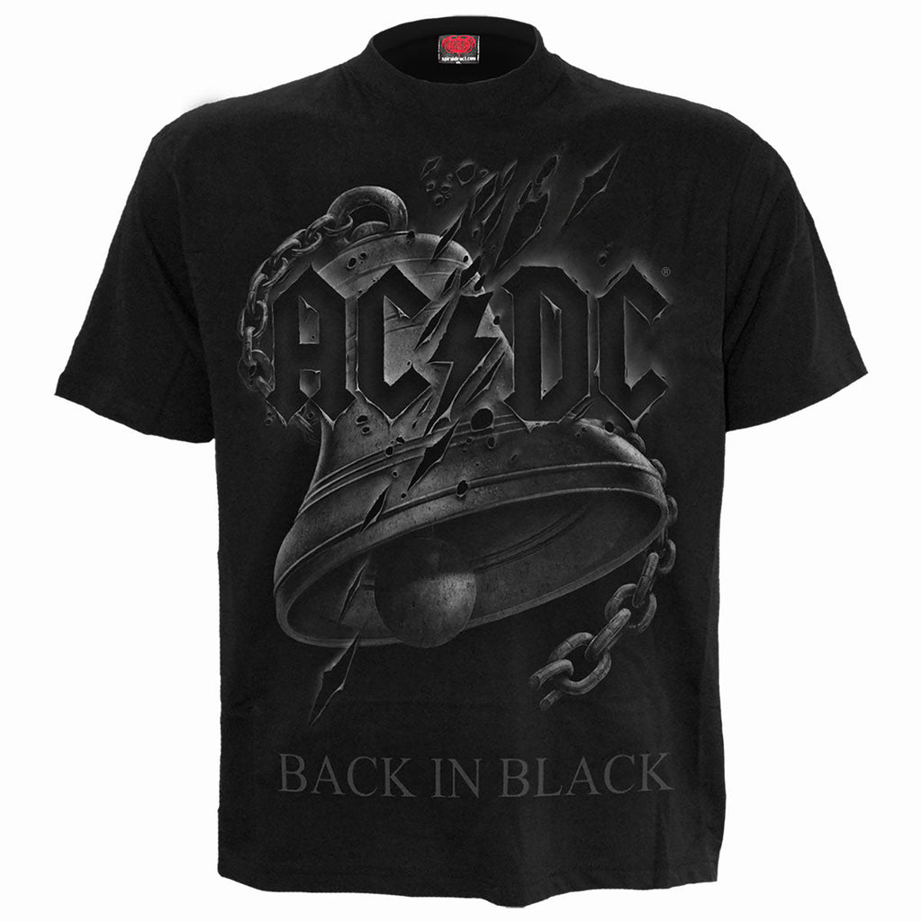 AC/DC - BACK IN BLACK TORN - Front Print T-Shirt Black Hoodie, Sweatshirt | CiraTrend.com (Image 1)