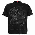 AC/DC - BACK IN BLACK TORN - Front Print T-Shirt Black Hoodie, Sweatshirt | CiraTrend.com (Image 1)