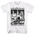 Get Carter Mens S/S T-Shirt - Get Collage - Solid White Hoodie, Sweatshirt | CiraTrend.com