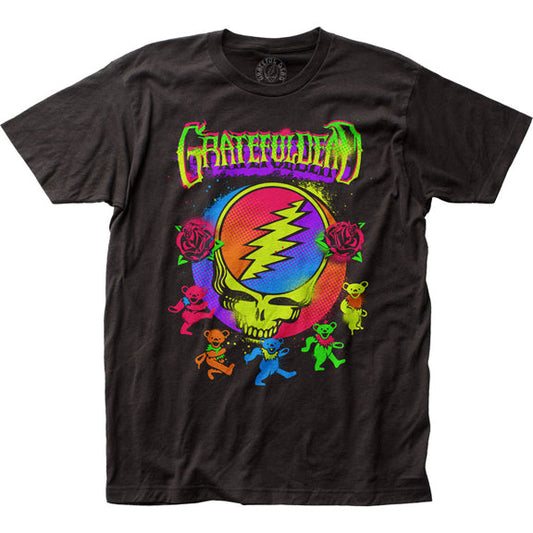 GRATEFUL DEAD ( NEON SPLATTER ) T-SHIRT