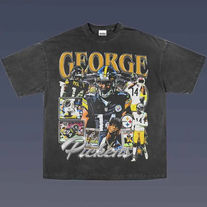 GEORGE PICKENS 1.0 VINTAGE TEE | AMERICAN FOOTBALL | GIFT FOR FAN Hoodie, Sweatshirt | CiraTrend.com