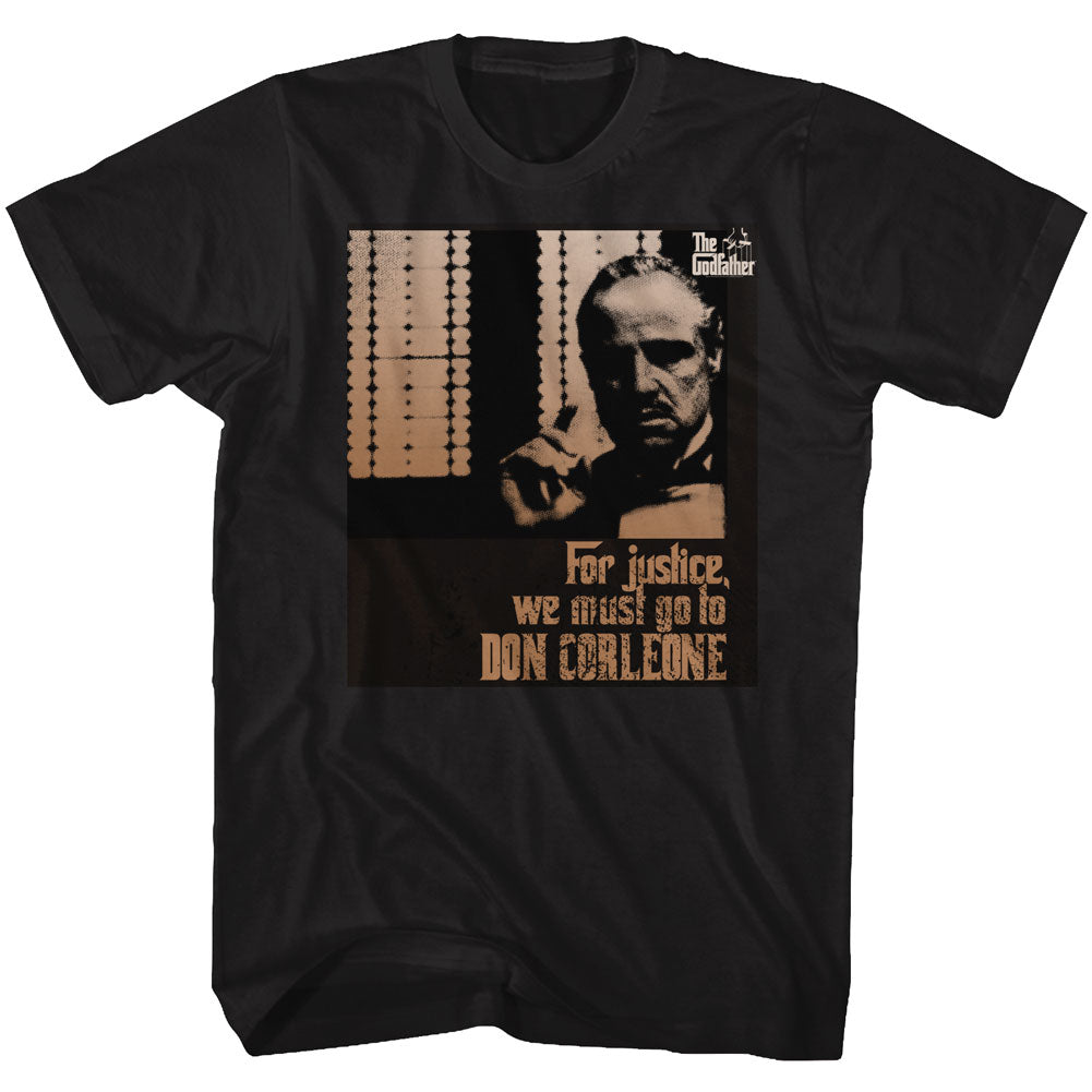Godfather Mens S/S T-Shirt - Justice - Solid Black Hoodie, Sweatshirt | CiraTrend.com