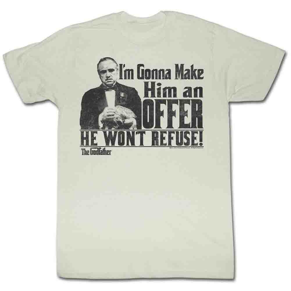 Godfather Mens S/S T-Shirt - An Offer - Solid Natural Hoodie, Sweatshirt | CiraTrend.com
