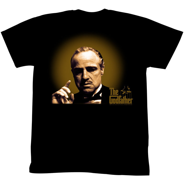 Godfather Mens S/S T-Shirt - Glowing And Showing - Solid Black Hoodie, Sweatshirt | CiraTrend.com