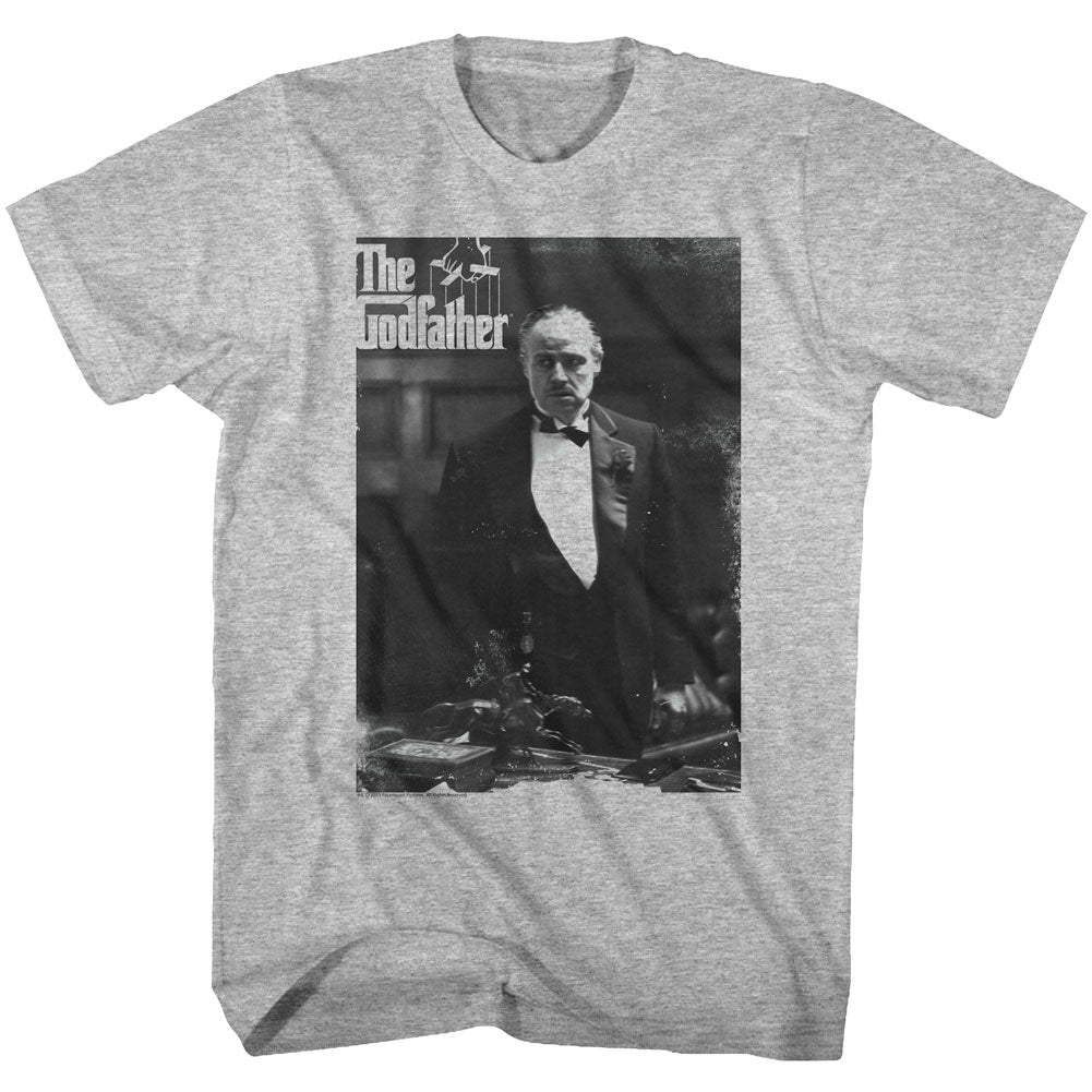 Godfather Mens S/S T-Shirt - The Don Again - Heather Gray Heather Hoodie, Sweatshirt | CiraTrend.com