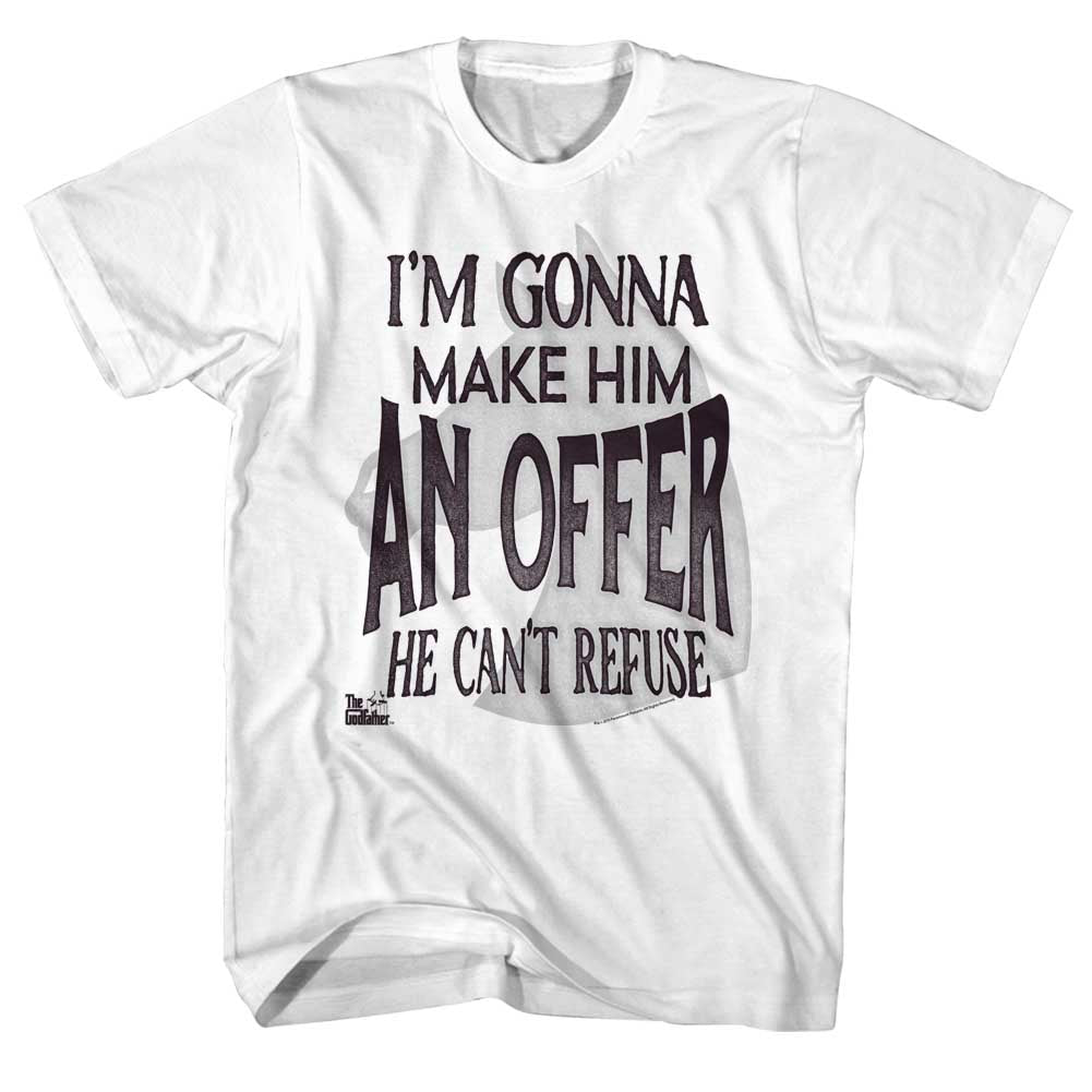 Godfather Mens S/S T-Shirt - Swirleh - Solid White Hoodie, Sweatshirt | CiraTrend.com