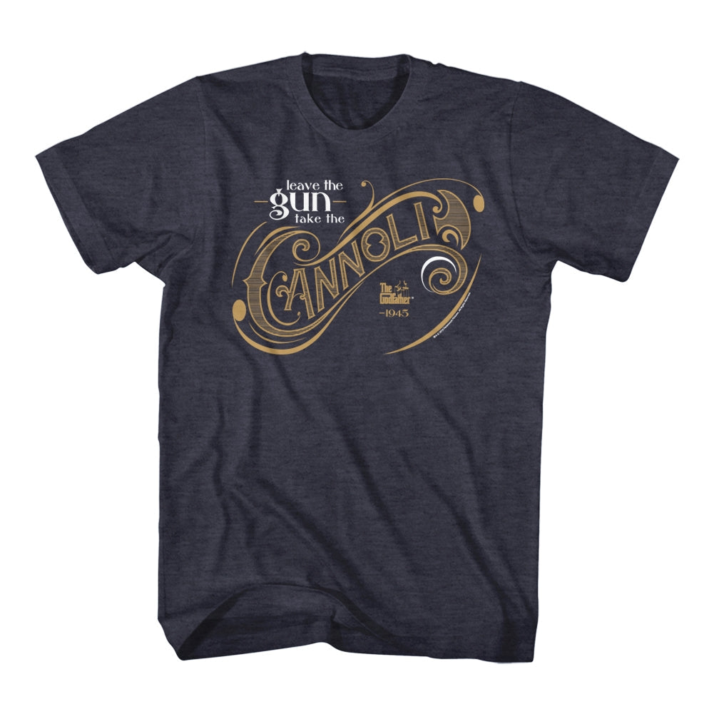 Godfather Mens S/S T-Shirt - Take The Cannoli - Heather Navy Heather Hoodie, Sweatshirt | CiraTrend.com