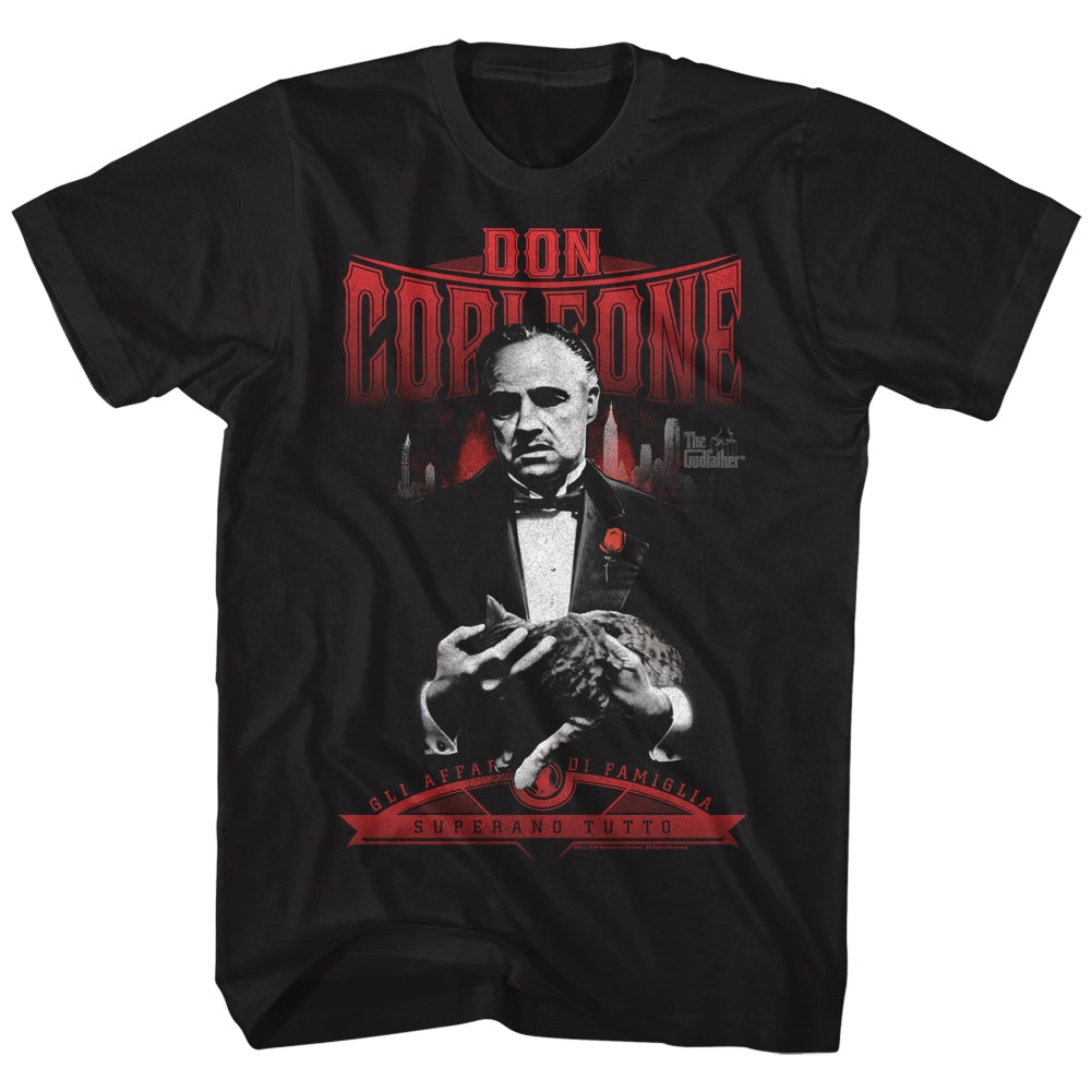 Godfather Mens S/S T-Shirt - El Don - Solid Black Hoodie, Sweatshirt | CiraTrend.com