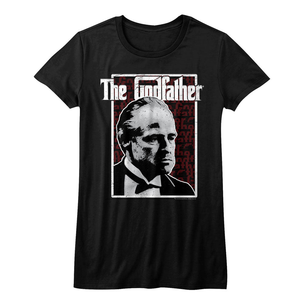 Godfather Girls Juniors S/S T-Shirt - Seeing Red - Solid Black Hoodie, Sweatshirt | CiraTrend.com