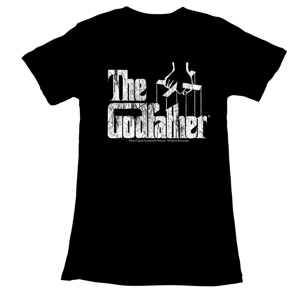 Godfather Juniors S S Distress Copy Solid Black T-Shirts, Hoodie, Sweatshirt
