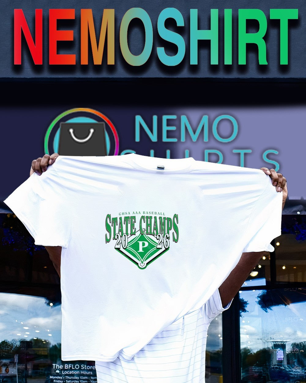 GHSA Class AAA Baseball State Champs 2026 Pickens High School Dragons shirt