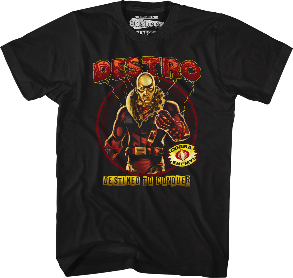Destro Destined To Conquer GI Joe T-Shirt Hoodie, Sweatshirt | CiraTrend.com (Image 4)
