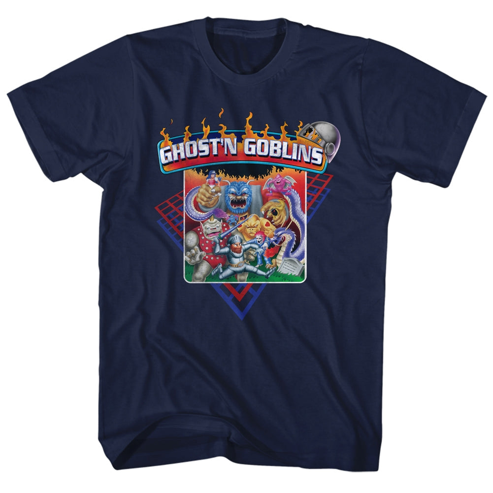 Ghost'N Goblins Mens S/S T-Shirt - Ghost'N - Solid Navy Hoodie, Sweatshirt | CiraTrend.com