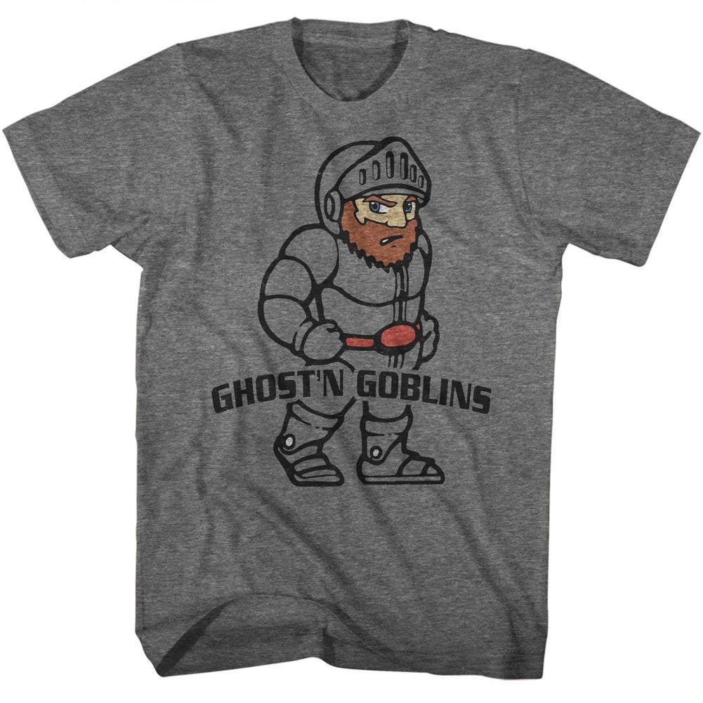 Ghost'N Goblins Mens S/S T-Shirt - Arthur - Heather Graphite Heather Hoodie, Sweatshirt | CiraTrend.com