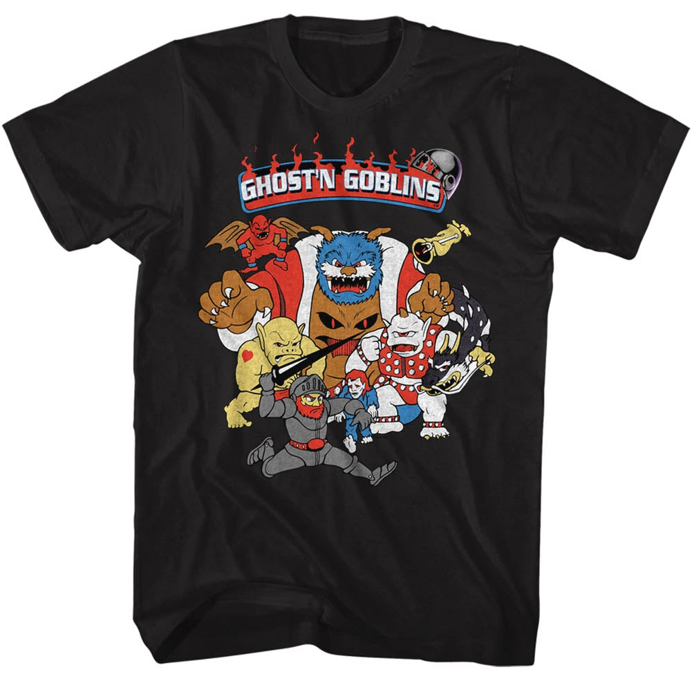 Ghost'N Goblins Mens S/S T-Shirt - Goblins - Solid Black Hoodie, Sweatshirt | CiraTrend.com