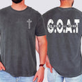 GOAT, God Over All Things, Cross, Christian, Jesus, Gospel, Faith, Saved Tshirt, Comfort Colors Tshirt, Men's Tee Hoodie,...