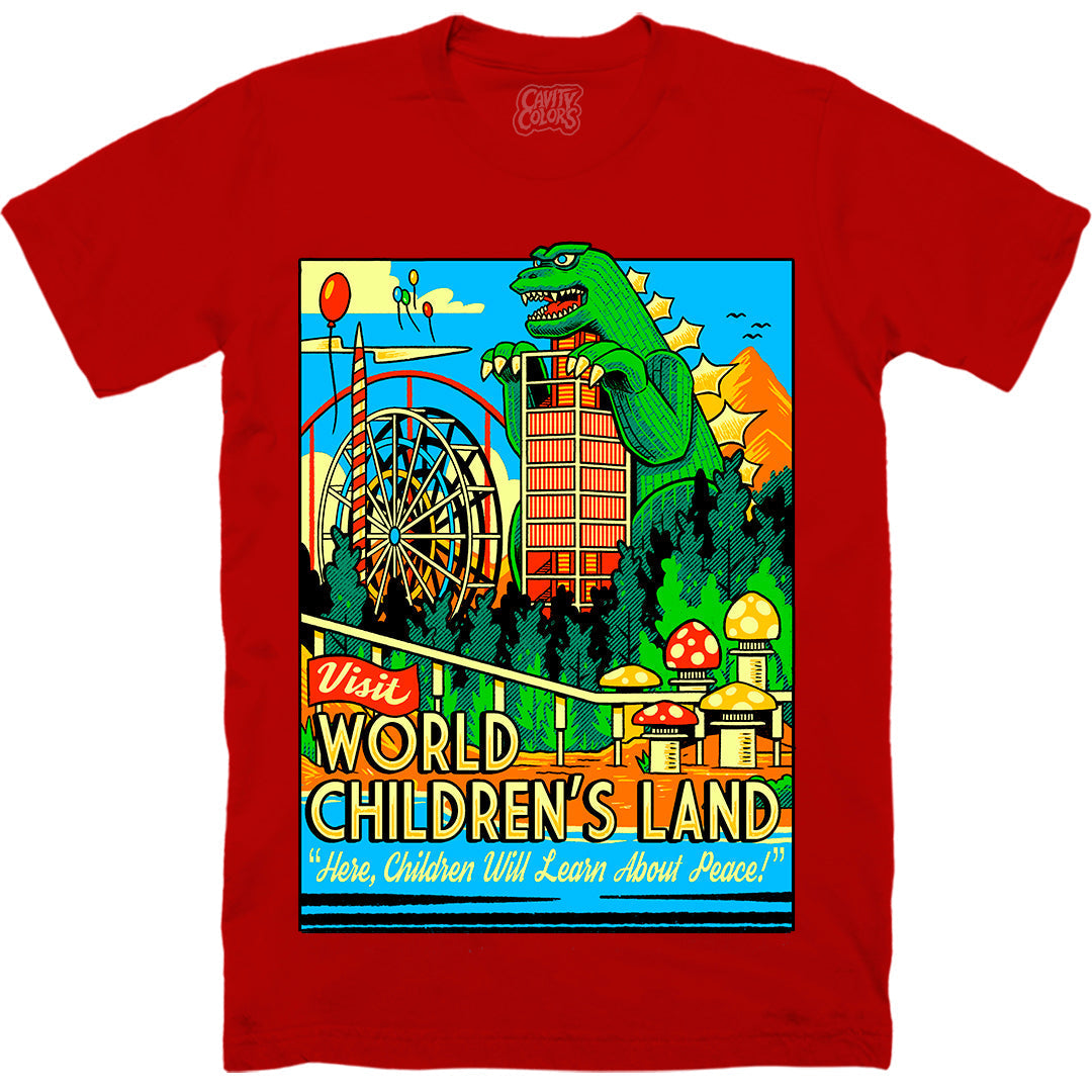 WORLD CHILDREN'S LAND - T-SHIRT (PEACEFUL RED) Hoodie, Sweatshirt | CiraTrend.com (Image 1)