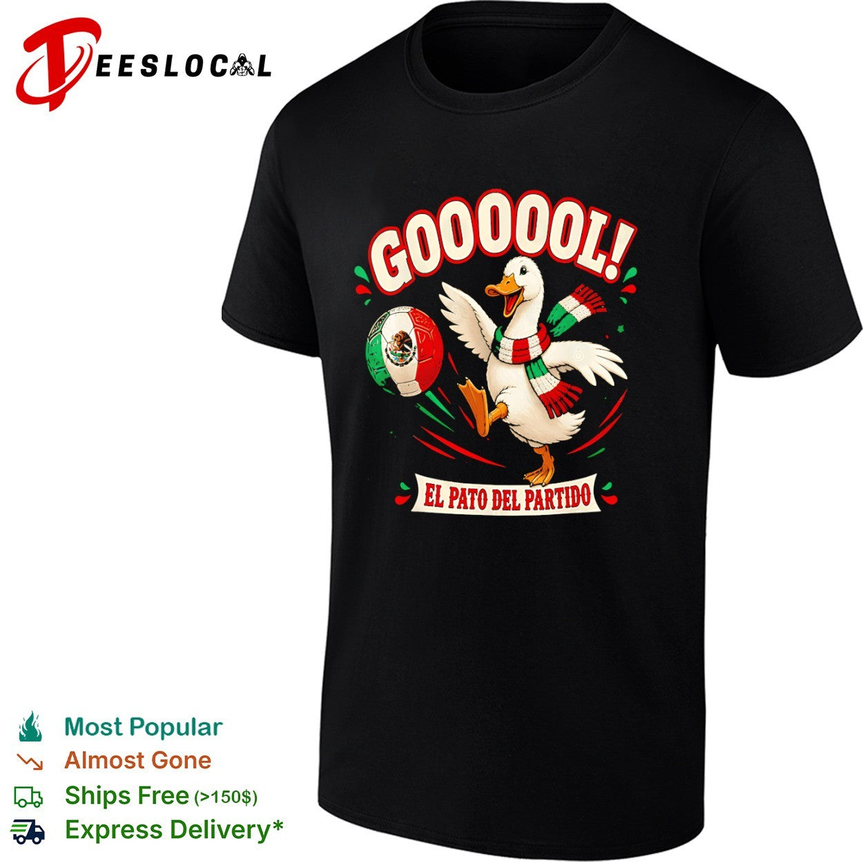 GOOOOOL El Pato del Partido Mexico Soccer Duck Shirt