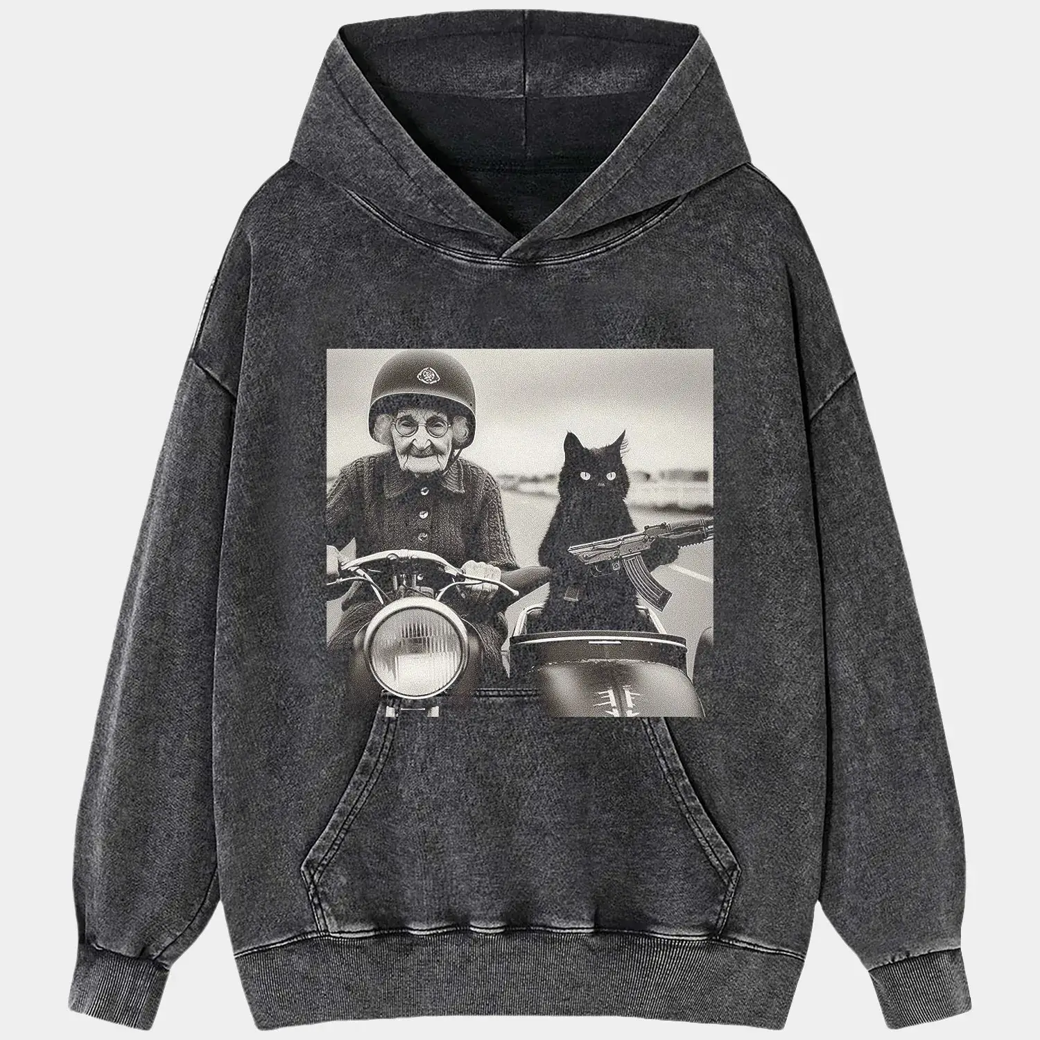 GRANDMA AND CAT TEE Hoodie, Sweatshirt | CiraTrend.com (Image 2)