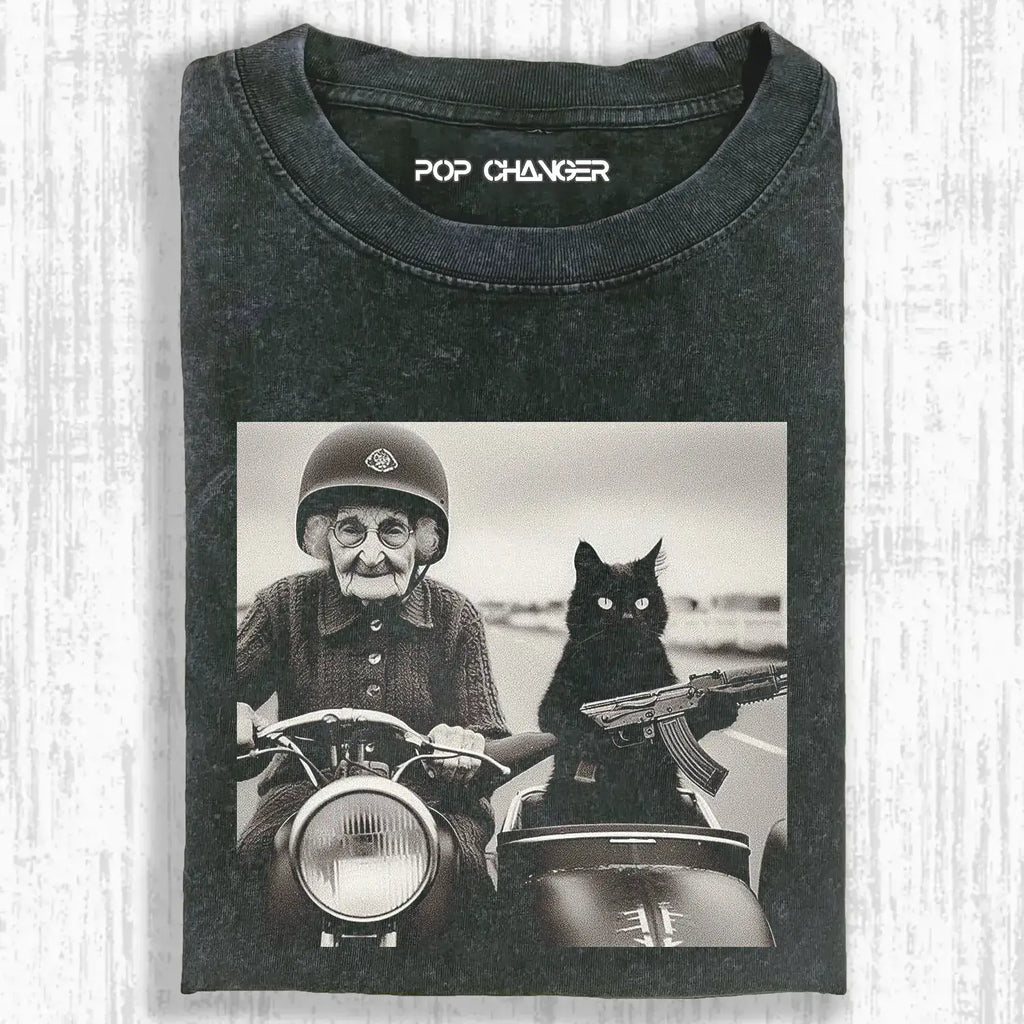 GRANDMA AND CAT TEE Hoodie, Sweatshirt | CiraTrend.com (Image 1)