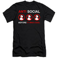 Anti Social Hbo Premium Bella Canvas Slim Fit Mens T Shirt Black Hoodie, Sweatshirt | CiraTrend.com
