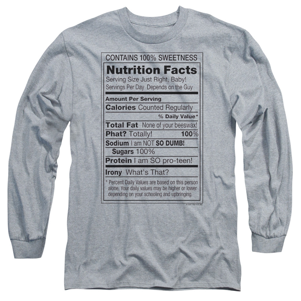 100% Sweetness Mens Long Sleeve Shirt Athletic Heather Hoodie, Sweatshirt | CiraTrend.com