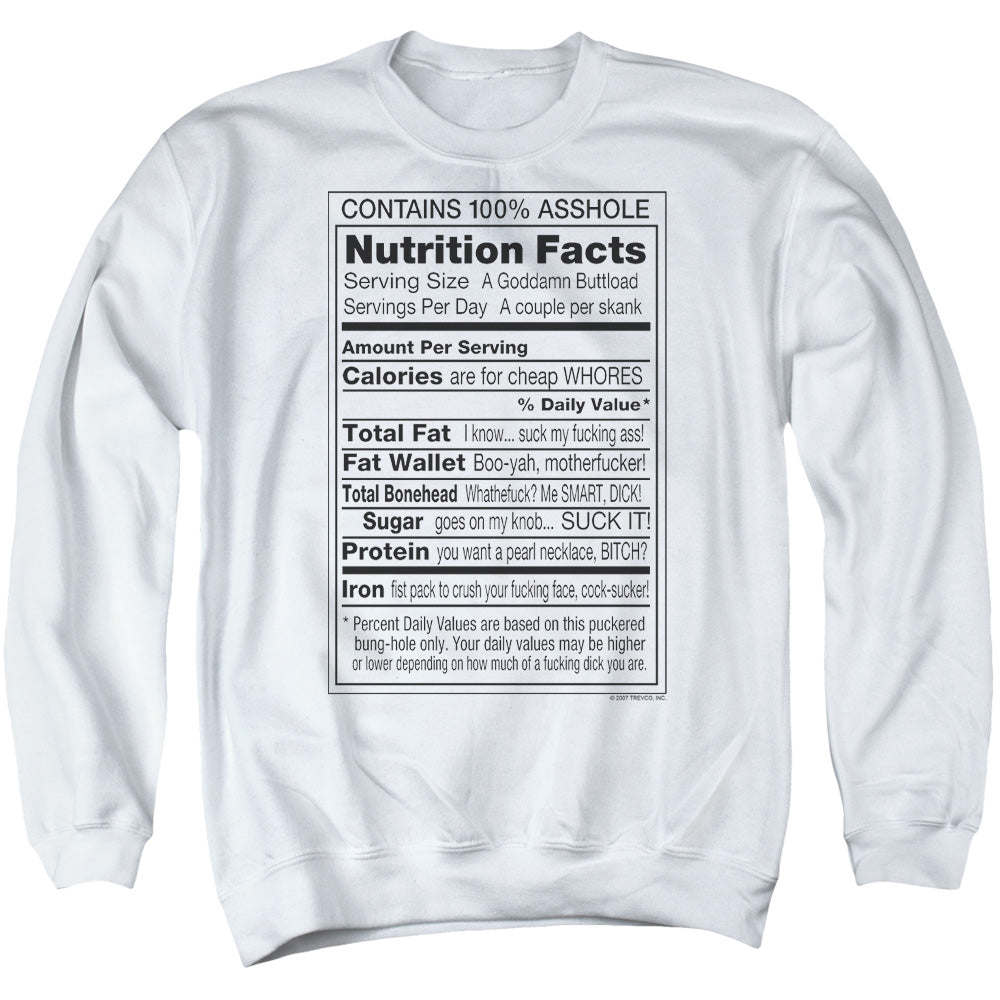 100% Asshole Mens Crewneck Sweatshirt White T-Shirts, Hoodie | CiraTrend.com