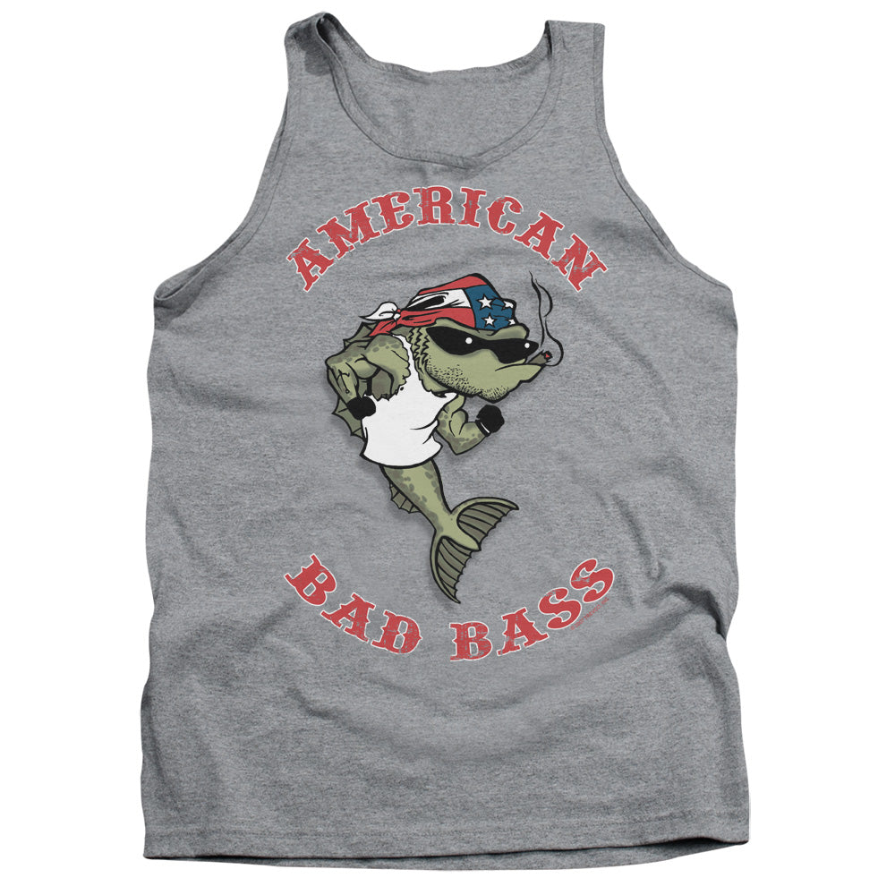 American Bad Ass Mens Tank Top Shirt Athletic Heather Hoodie, Sweatshirt | CiraTrend.com (Image 1)