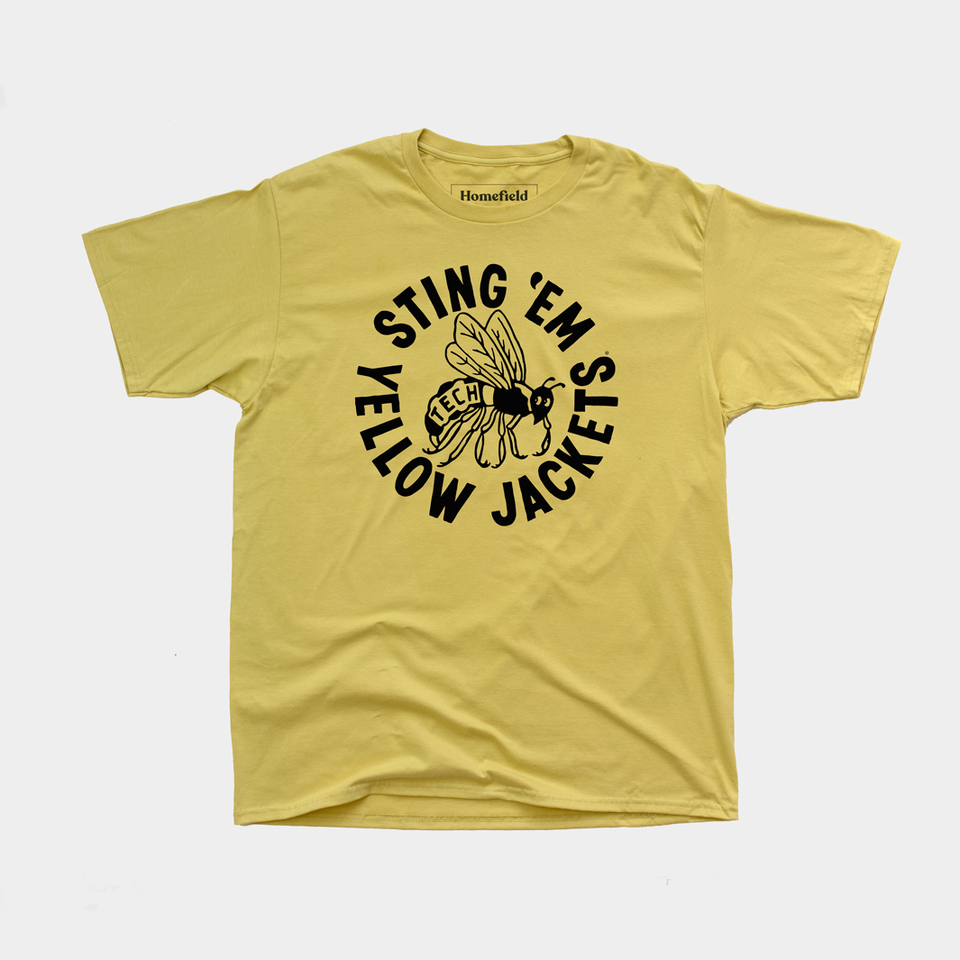 Vintage Georgia Tech Sting ‚ÄòEm Tee Style001