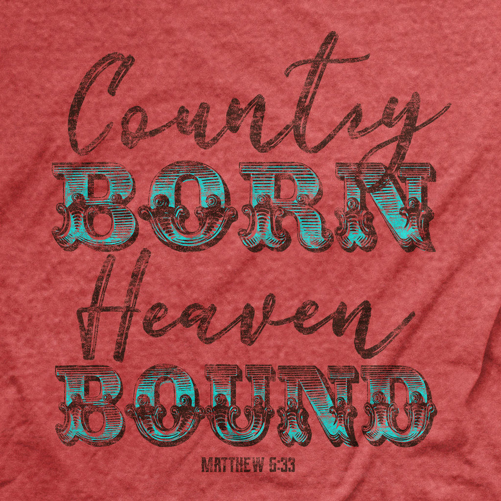 grace & truth Womens T-Shirt Country Born Heaven Bound Hoodie, Sweatshirt | CiraTrend.com (Image 2)