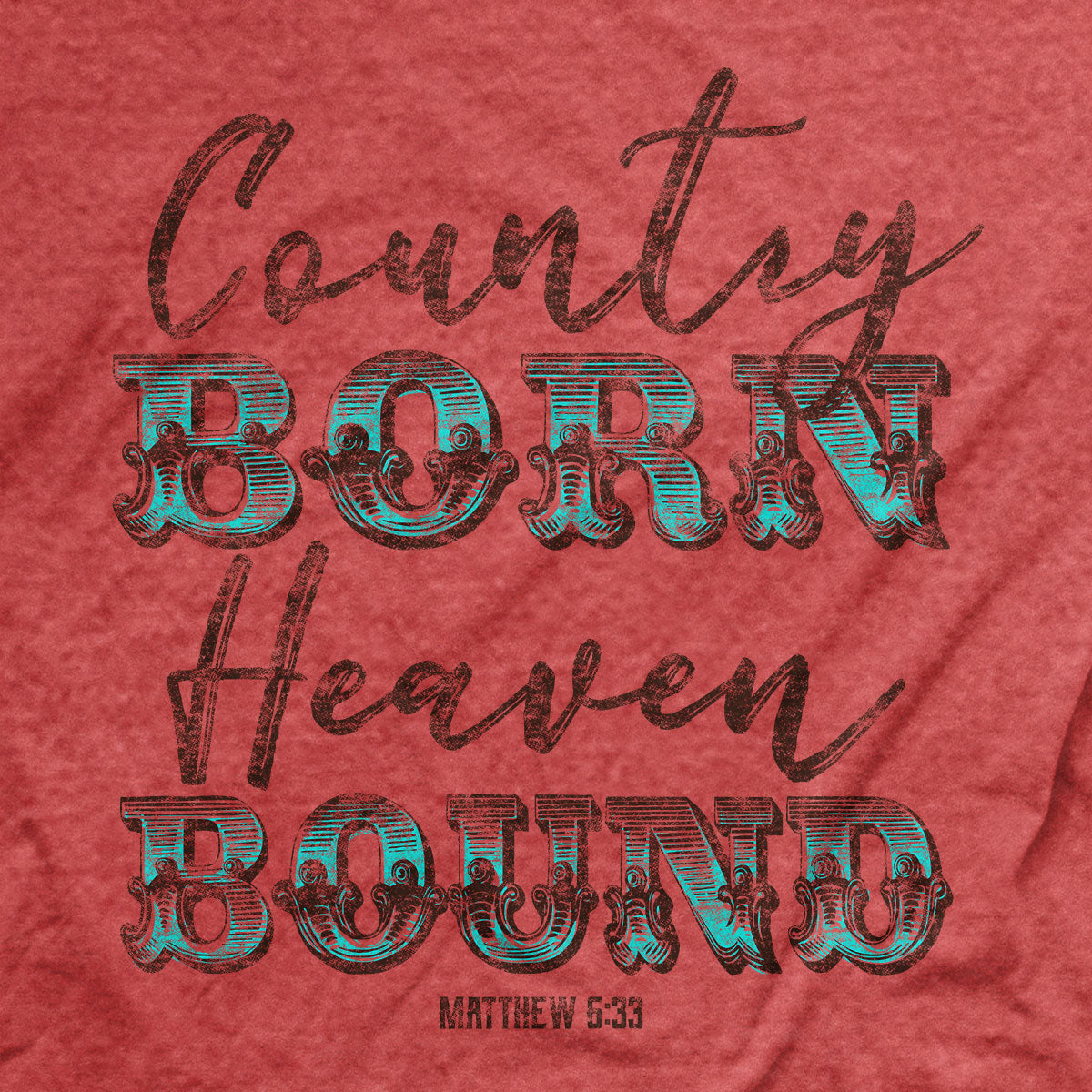 grace & truth Womens T-Shirt Country Born Heaven Bound Hoodie, Sweatshirt | CiraTrend.com (Image 2)