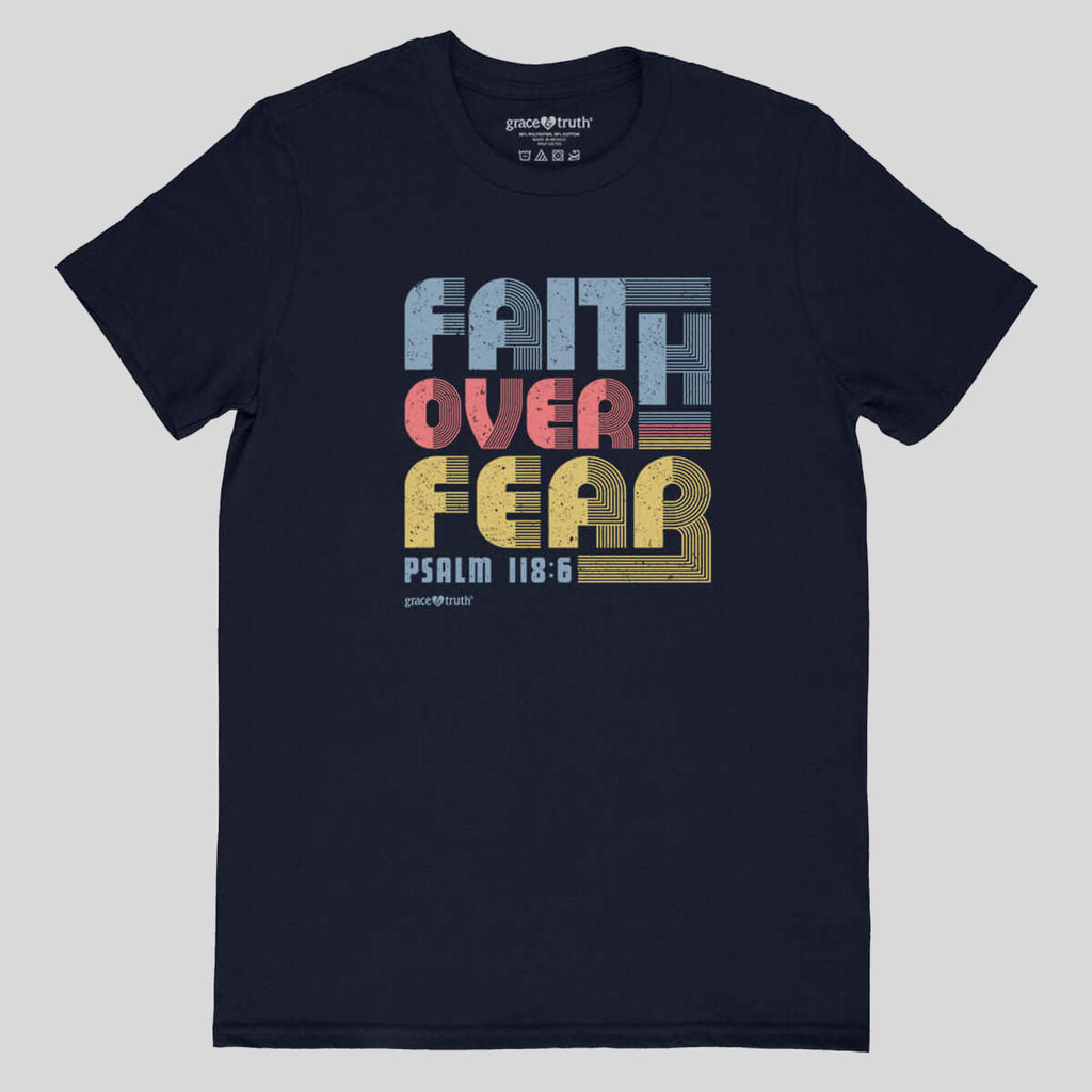 Grace & Truth Faith Over Fear T-Shirt For Women Hoodie, Sweatshirt | CiraTrend.com (Image 1)