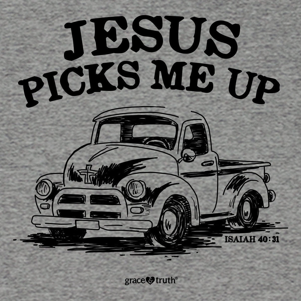 grace & truth Womens T-Shirt Jesus Picks Me Hoodie, Sweatshirt | CiraTrend.com (Image 2)