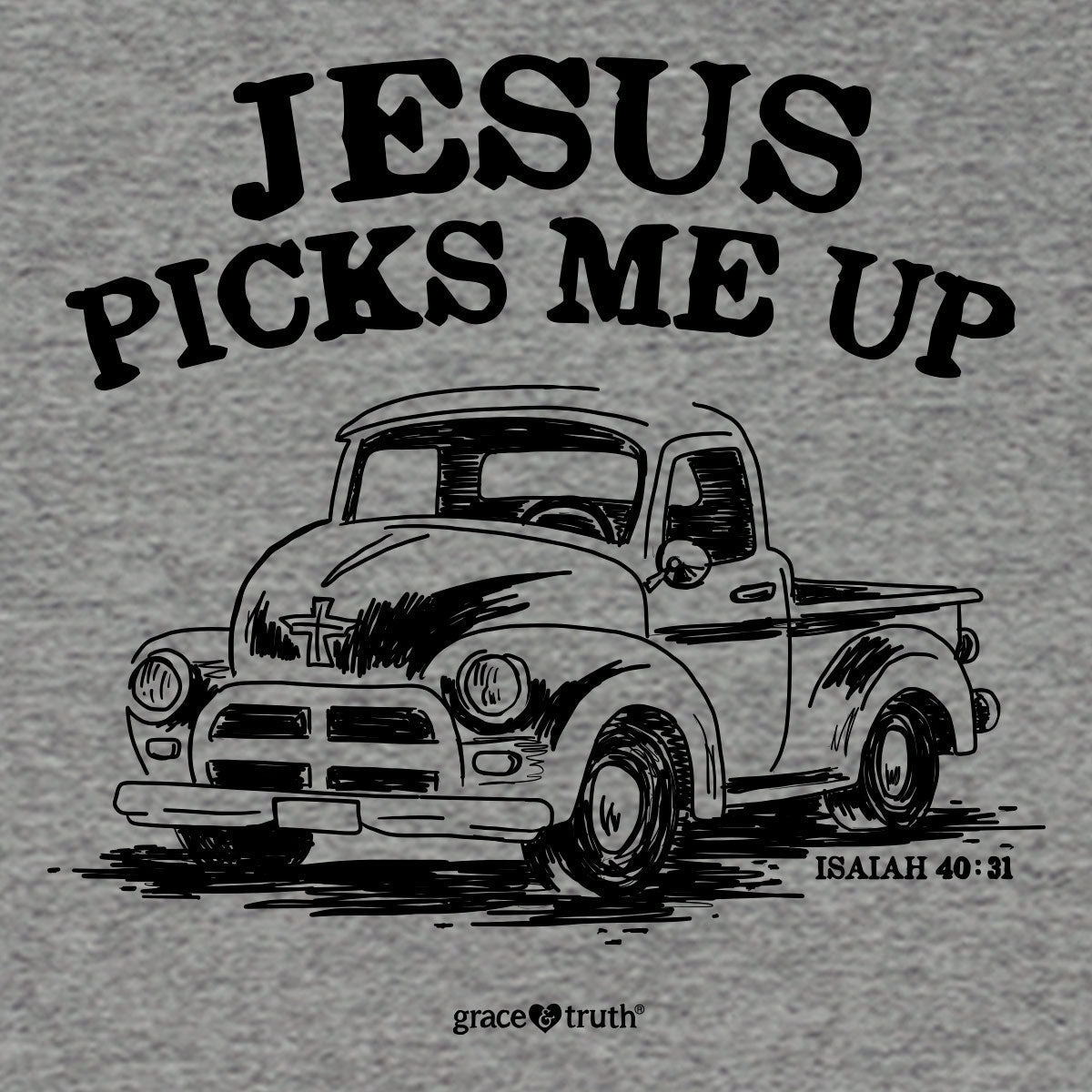 grace & truth Womens T-Shirt Jesus Picks Me Hoodie, Sweatshirt | CiraTrend.com (Image 2)