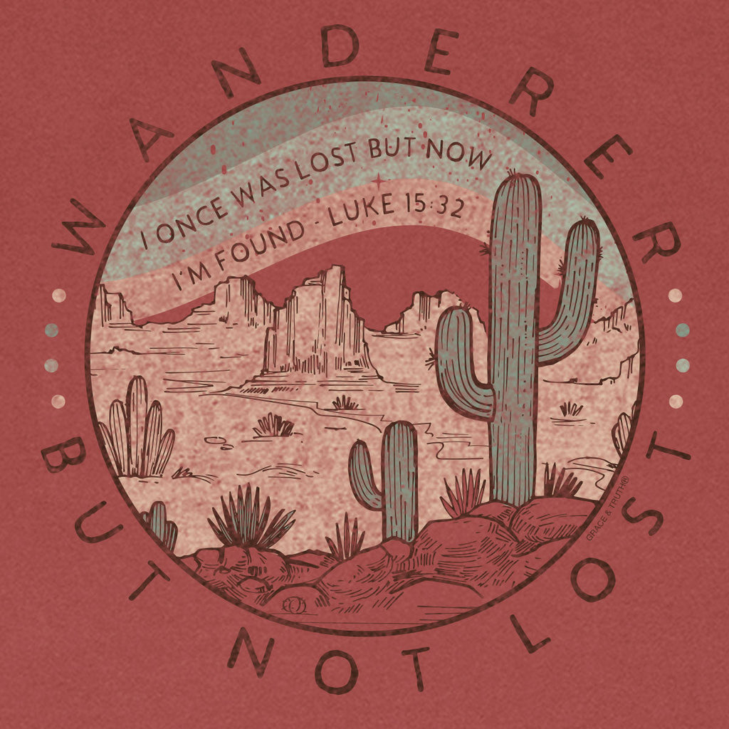 grace & truth Womens T-Shirt Wanderer Guided By Faith Hoodie, Sweatshirt | CiraTrend.com (Image 2)