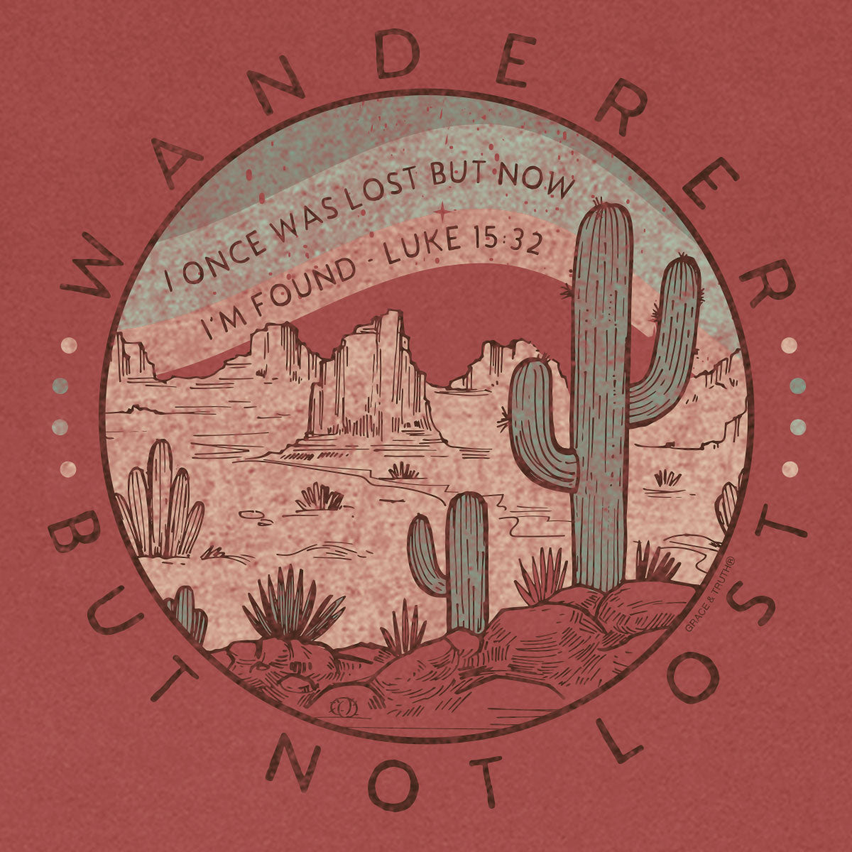grace & truth Womens T-Shirt Wanderer Guided By Faith Hoodie, Sweatshirt | CiraTrend.com (Image 2)
