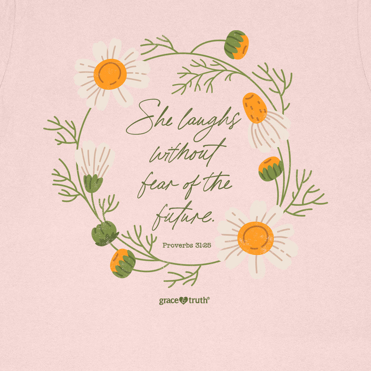 grace & truth Womens T-Shirt She Laughs Without Fear Hoodie, Sweatshirt | CiraTrend.com (Image 2)