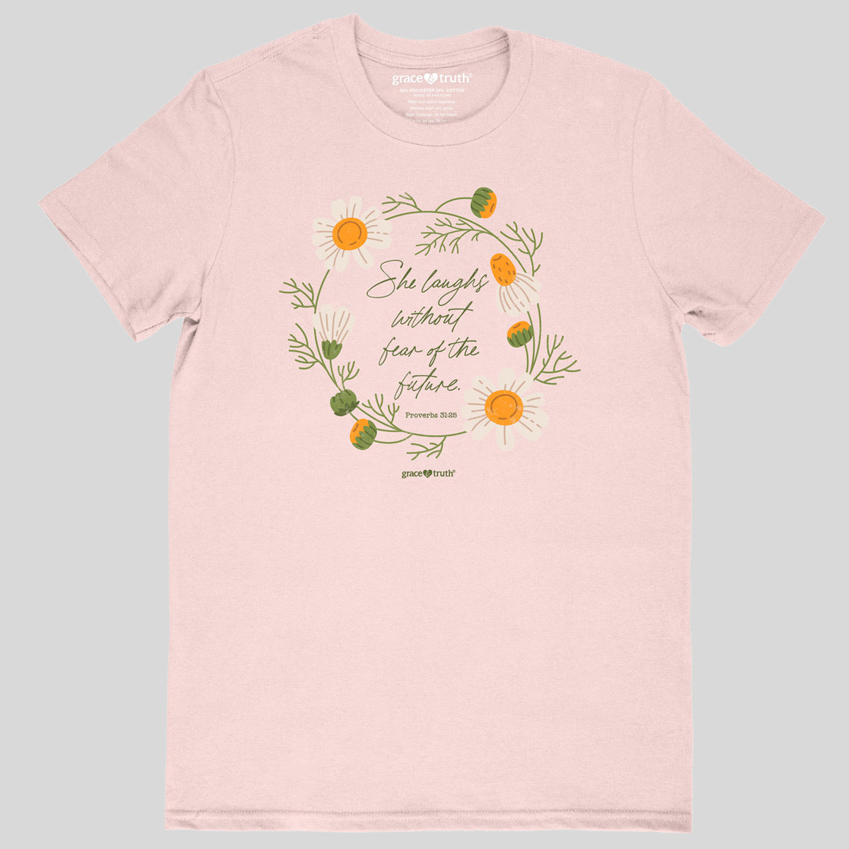 grace & truth Womens T-Shirt She Laughs Without Fear Hoodie, Sweatshirt | CiraTrend.com (Image 1)