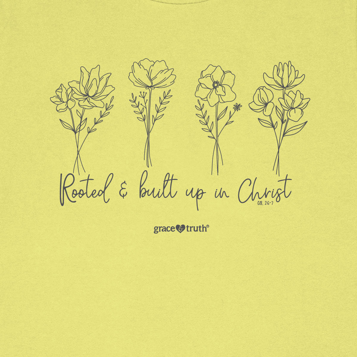 grace & truth Womens T-Shirt Rooted In Christ Hoodie, Sweatshirt | CiraTrend.com (Image 2)