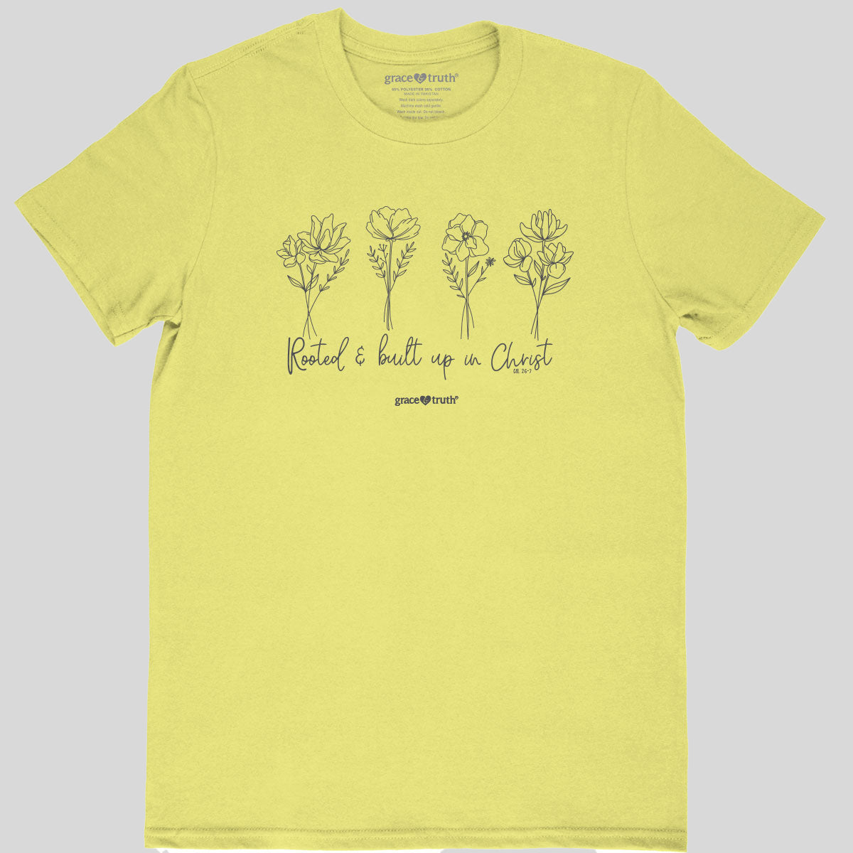 grace & truth Womens T-Shirt Rooted In Christ Hoodie, Sweatshirt | CiraTrend.com (Image 1)