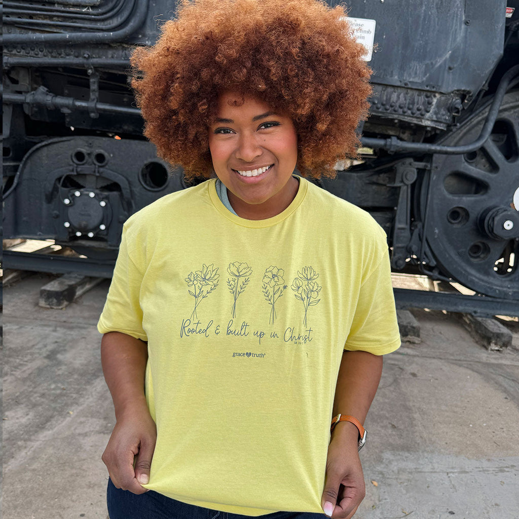grace & truth Womens T-Shirt Rooted In Christ Hoodie, Sweatshirt | CiraTrend.com (Image 3)
