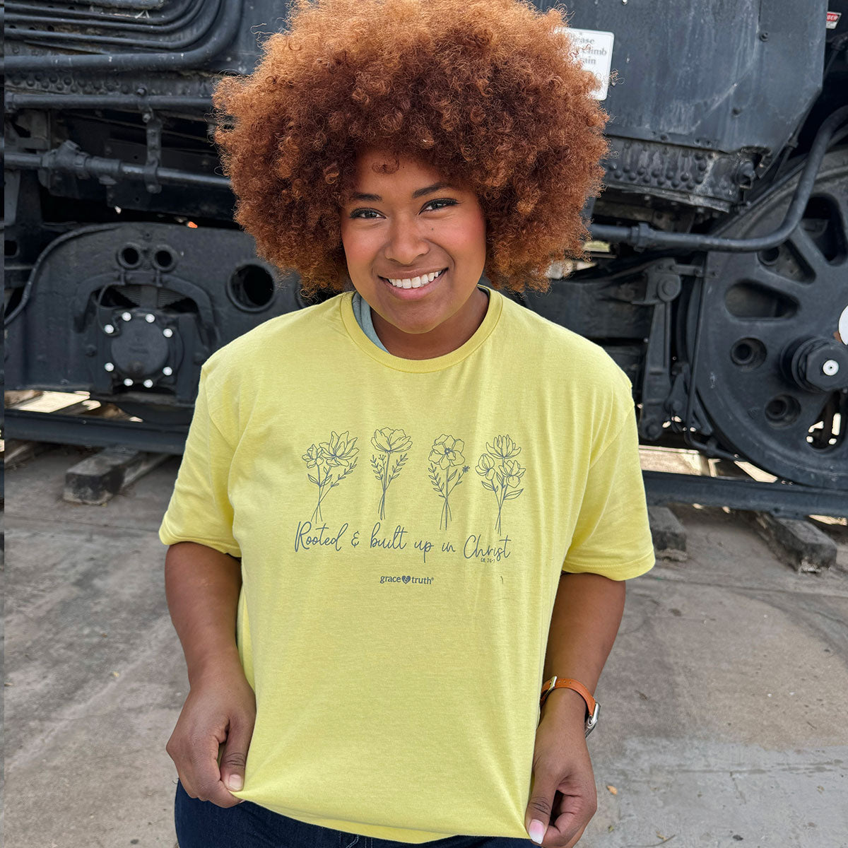 grace & truth Womens T-Shirt Rooted In Christ Hoodie, Sweatshirt | CiraTrend.com (Image 3)