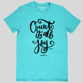 grace & truth Womens T-Shirt Count It All Joy Hoodie, Sweatshirt | CiraTrend.com (Image 1)