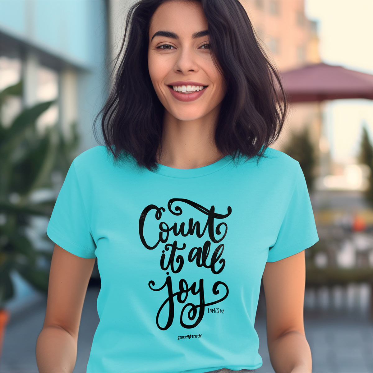 grace & truth Womens T-Shirt Count It All Joy Hoodie, Sweatshirt | CiraTrend.com (Image 3)