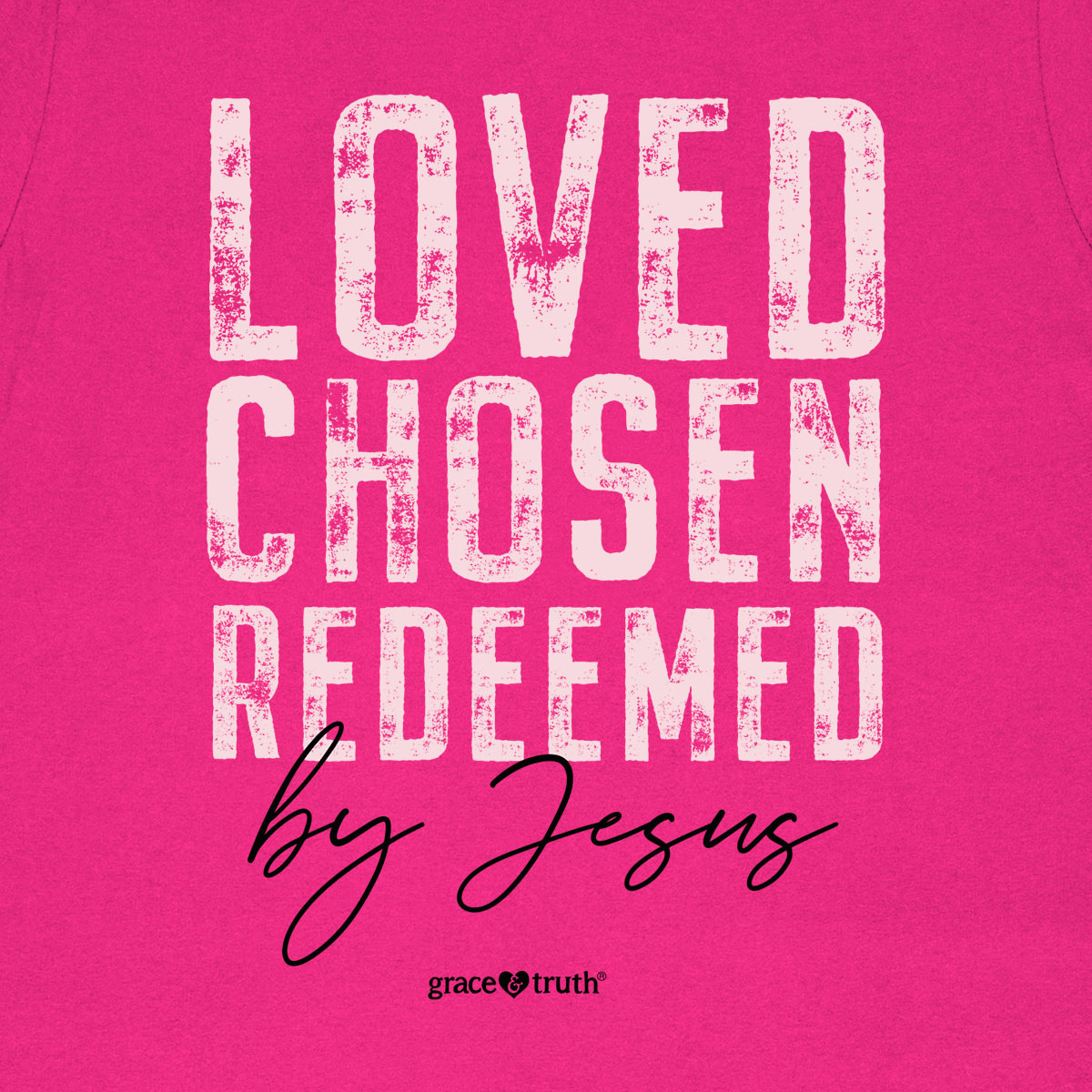 grace & truth Womens T-Shirt Redeemed By Jesus Hoodie, Sweatshirt | CiraTrend.com (Image 2)